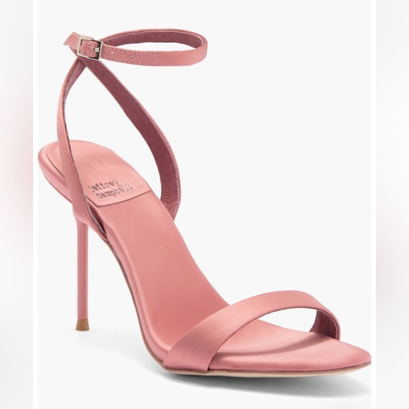 Jeffrey Campbell Pink Ankle Strap Heels - Picture 1 of 5